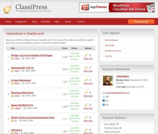 Classipress İlan Sitesi