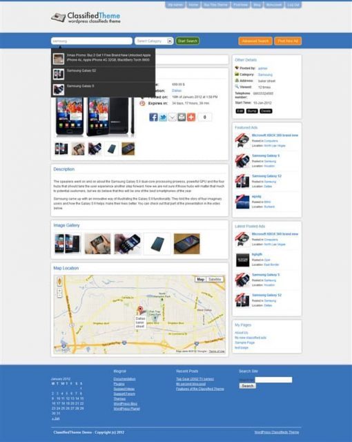 Sitemile Classified Ads Wordpress İlan Teması - ERT Yazılım