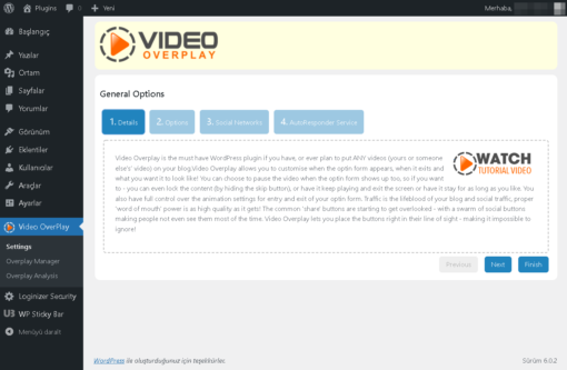 Video Overplay Video Ekleme Sayfası Ekran Görüntüsü 2